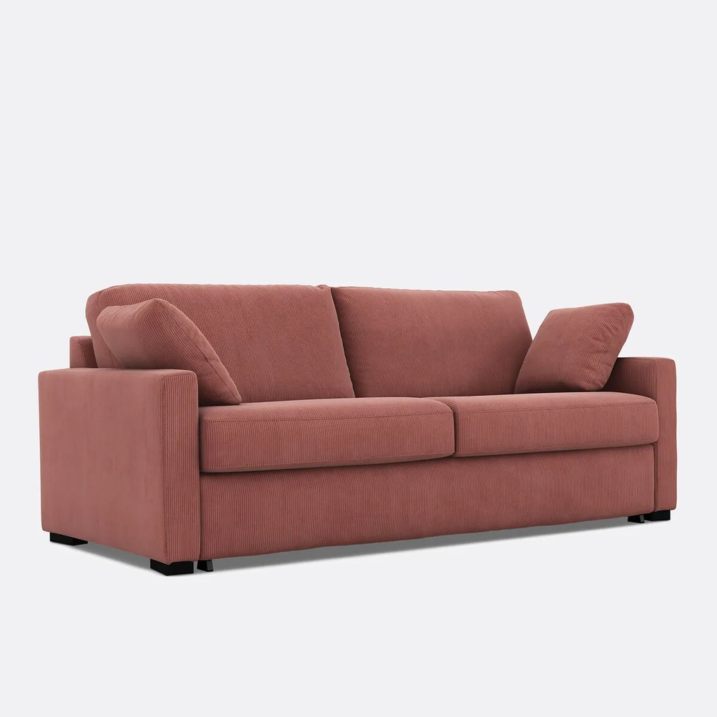 Slaapbank voor 2, 3 of 4 personen, Comfort BULTEX®, ribfluweel, TIMOR