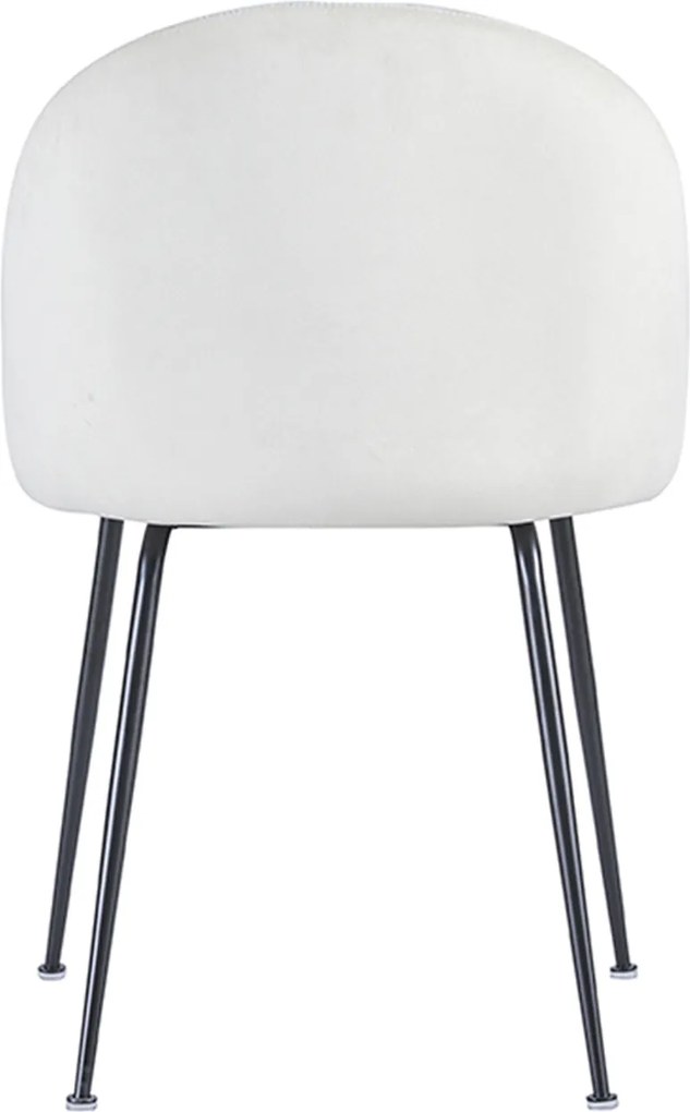 Set 4 Stoelen Zwart Dalnia Fluweel