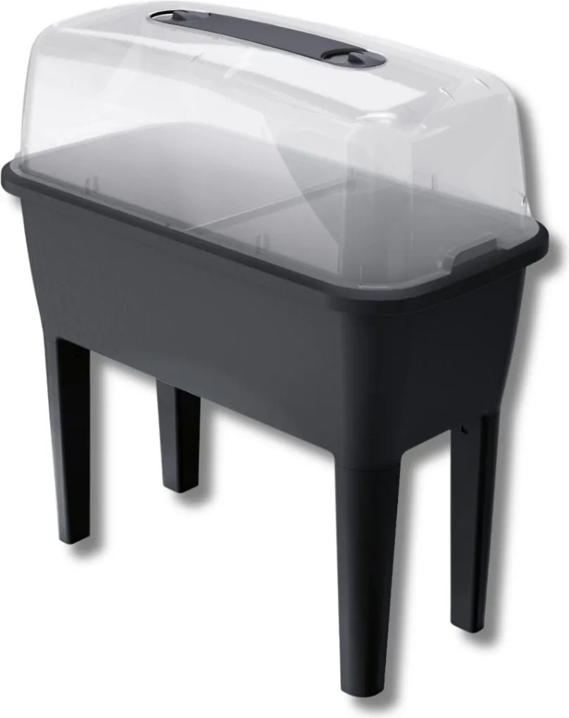 Prosperplast Respana Kweektafel - Antraciet - 77 cm - Met Deksel