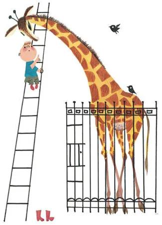 Fotobehang Giant Giraffe (5 banen)