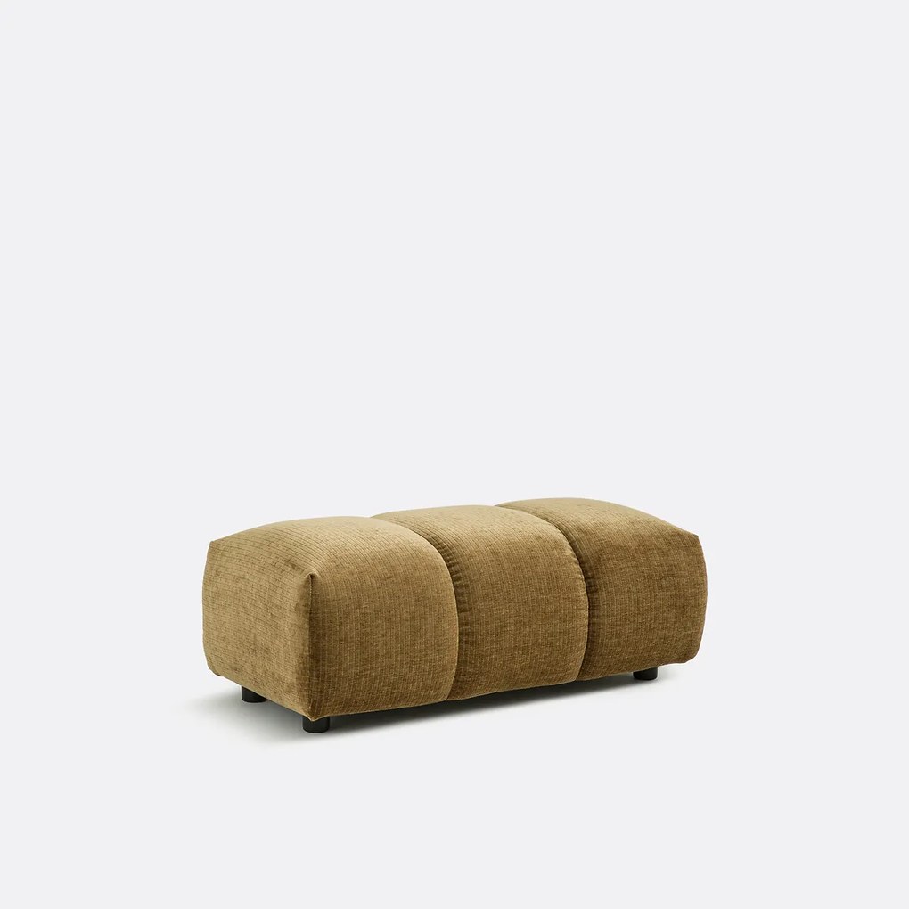 XL poef, vintage ribfluweel, L109 cm, Nuria