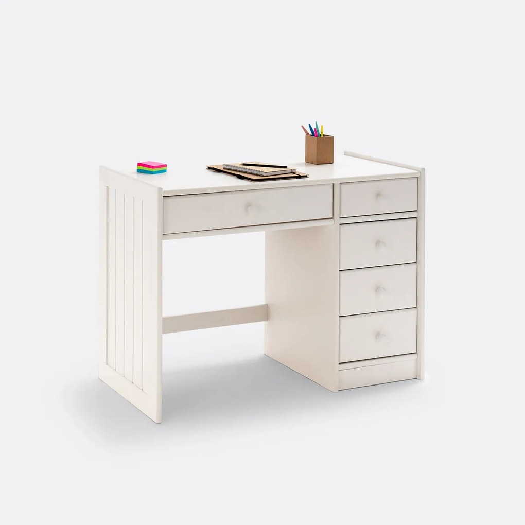 Bureau in massief grenenhout en MDF, GABY