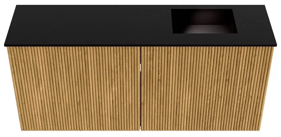 Mondiaz Joya 90cm toiletmeubel oak met wastafel faye rechts zonder kraangat urban
