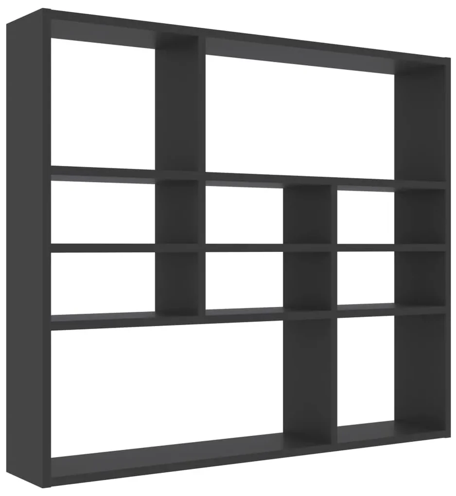 vidaXL Wandschap 90x16x78 cm spaanplaat grijs