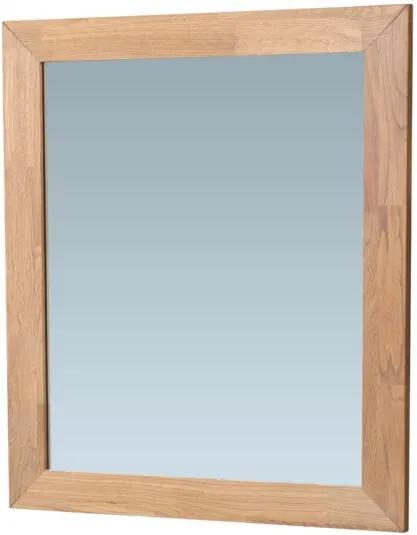 Saniclass Natural Wood spiegel 59x70x1.8cm rechthoek met doorlopend lamel White Oak 3220WO