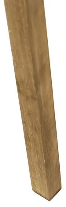 Landelijke tripod vintage hout met kap wit 50 cm - Tripod Classic