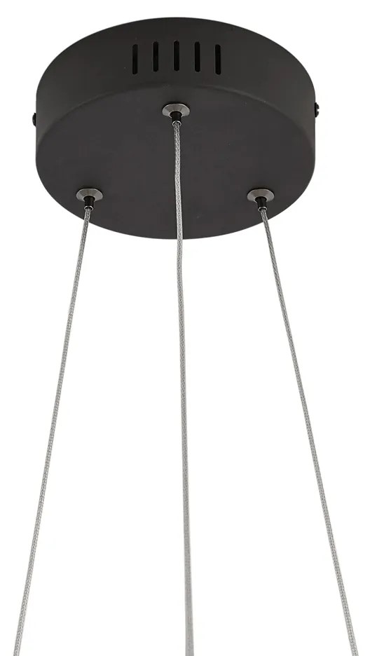Design hanglamp zwart rond 3-staps dimbaar - Krisscross