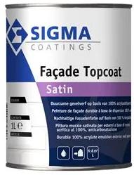 Sigma Facade Topcoat Satin - Wit - 1 l