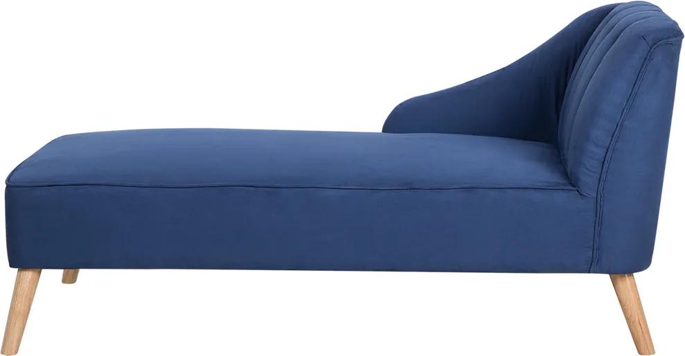 Chaise longue stof blauw SEVIS