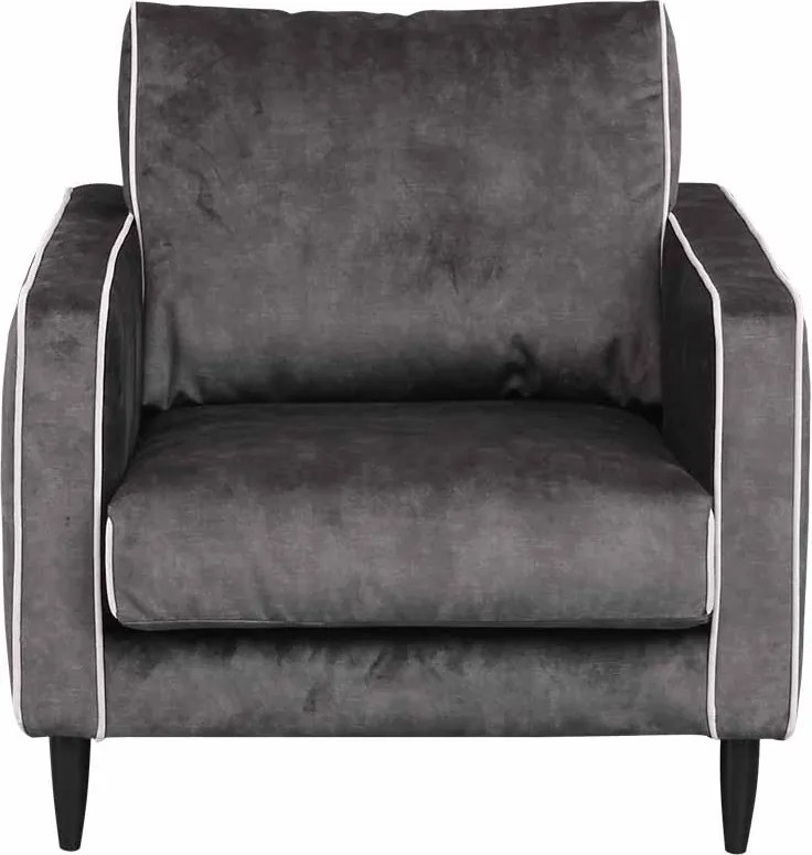 Fauteuil - Rör - velours Adore antraciet 67