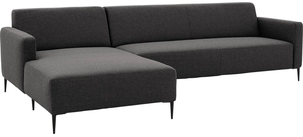 Goossens  Key West grijs, stof, 3-zits, modern design