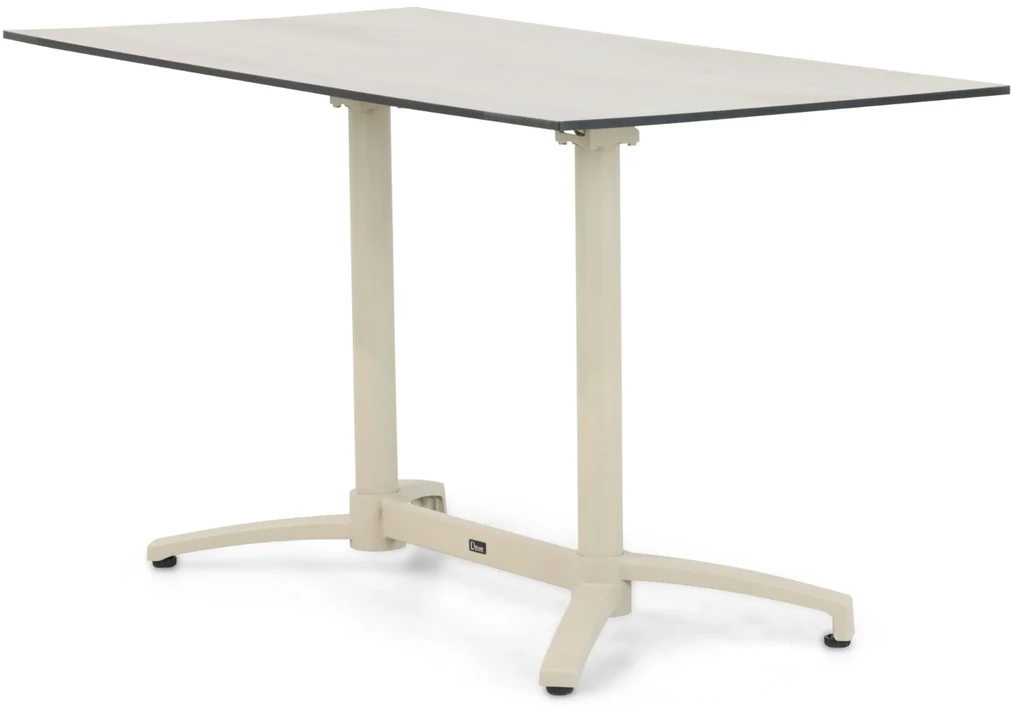 De Laan Projects Laan Marano Bistrotafel X Aluminium Taupe
