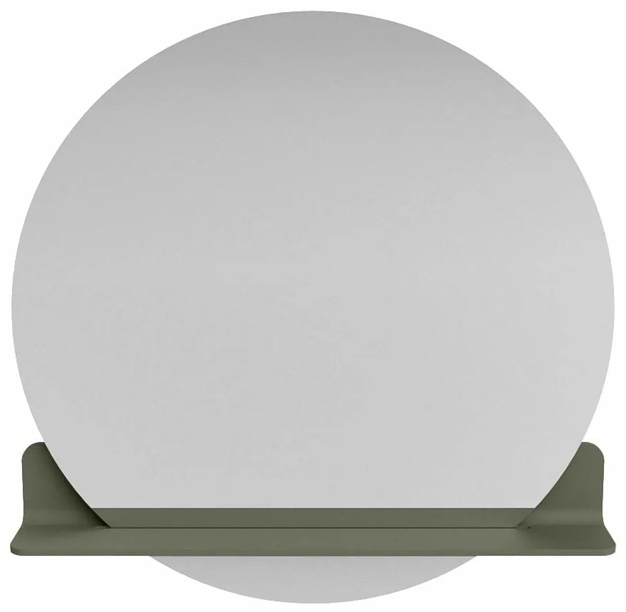 Mondiaz Spot spiegel rond Ø80cm met planchet army