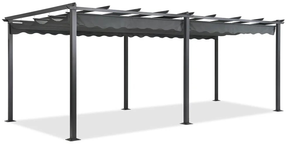 Vrijstaande terraspergola Tenerife 3 x 6 m grijs