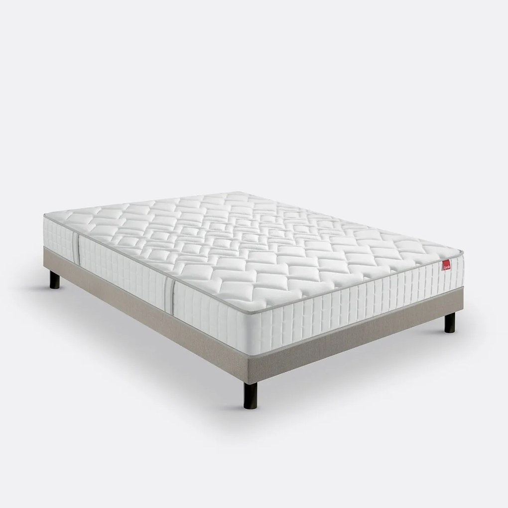 Ensemble matras met veren l'Illustre + beddenbodem