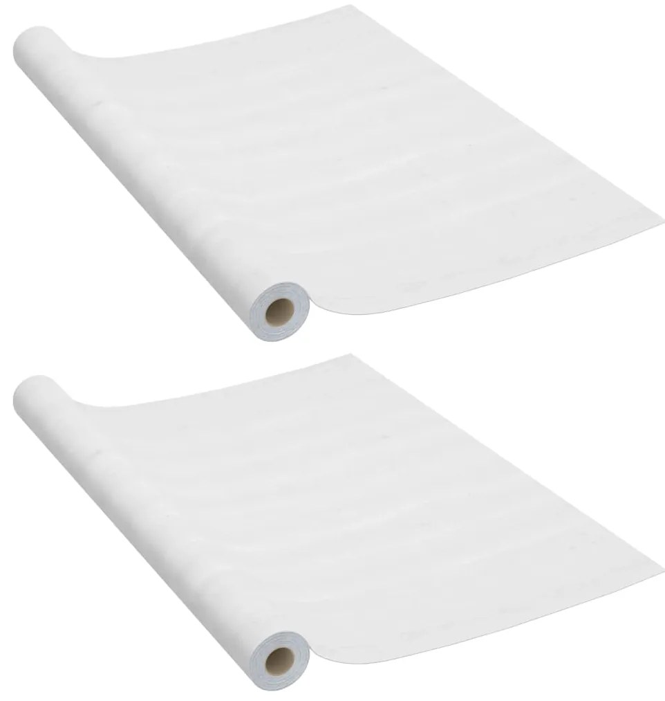 vidaXL Deurfolies zelfklevend 2 st 210x90 cm PVC withoutkleurig