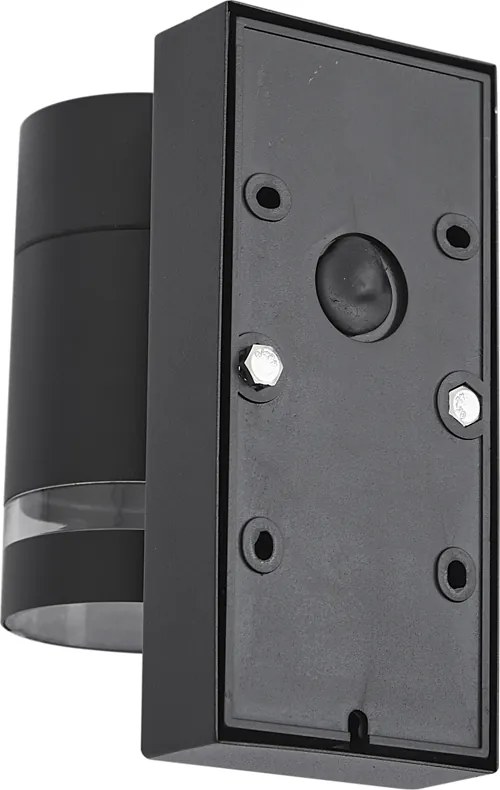 Moderne buiten wandlamp zwart IP44 met schemersensor - Ensam