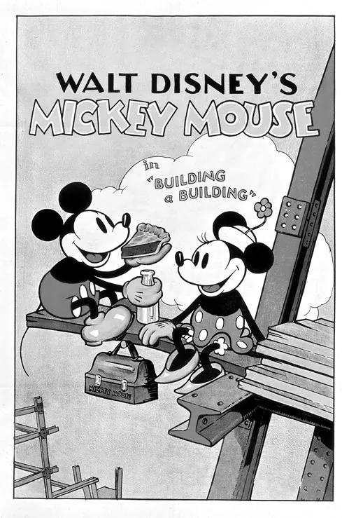Mickey Mouse . Building a building