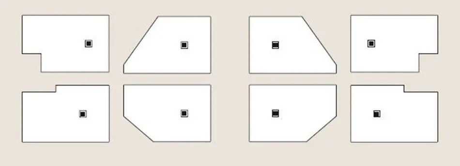 Polysan Flexia composiet douchebak 90x80cm wit snijdbaar