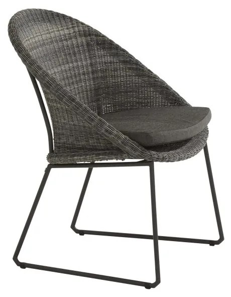 4 Seasons Outdoor Hampton Dining Chair Ecoloom Antraciet  Tuinstoel    antraciet weerbestendig