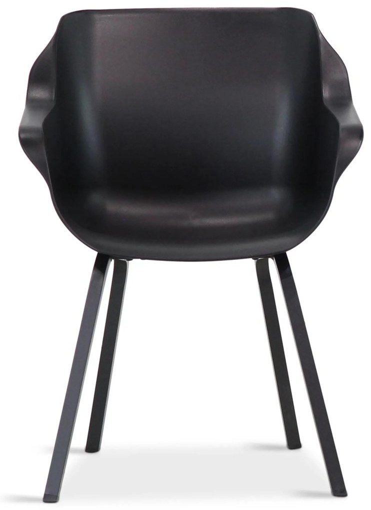 Tuinstoel Kunststof Zwart Hartman Sophie Element carbon - met gratis kussen