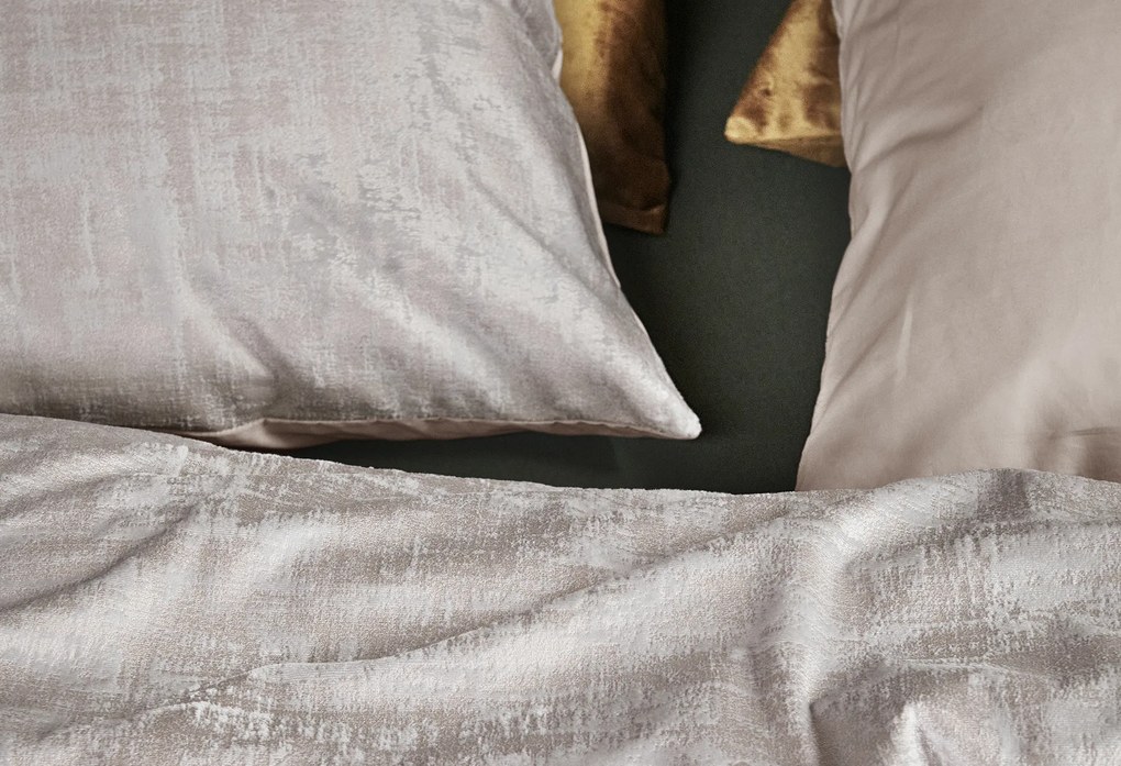 At Home by Beddinghouse Dekbedovertrek Textures Light Grey – Bij Swiss Sense