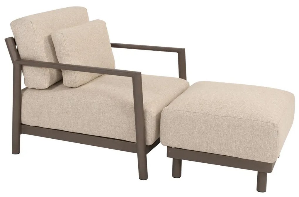 4 Seasons Outdoor Capresi loungestoel SALE  Loungestoel    antraciet weerbestendig