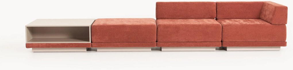 Modulaire bank Colin (4-zits) met salontafel & poef