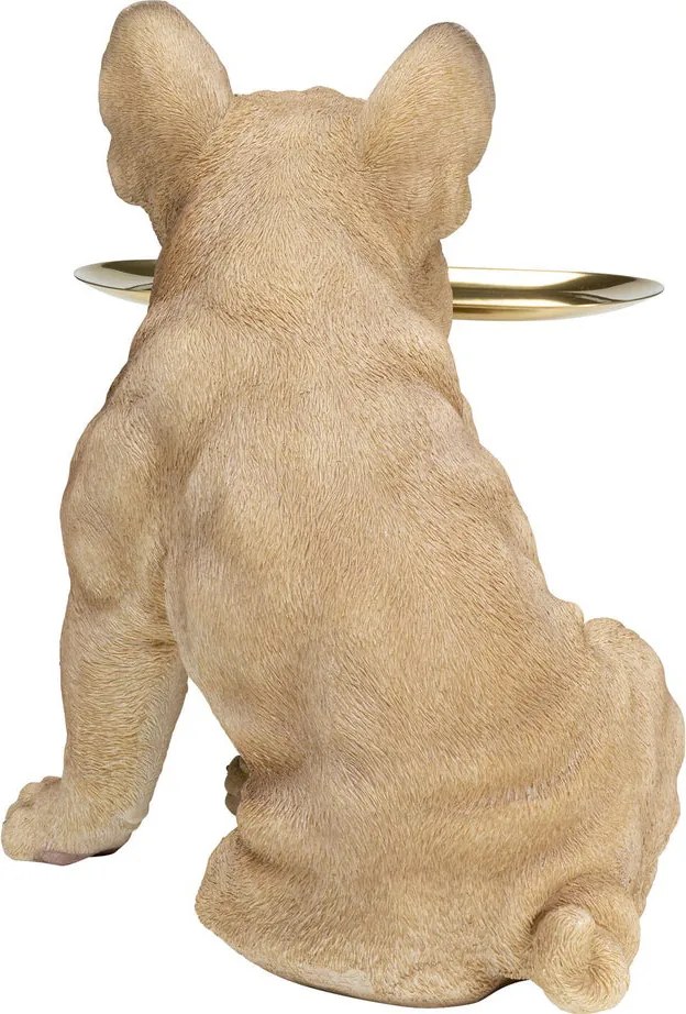 Franse Bulldog Met Dienblad
