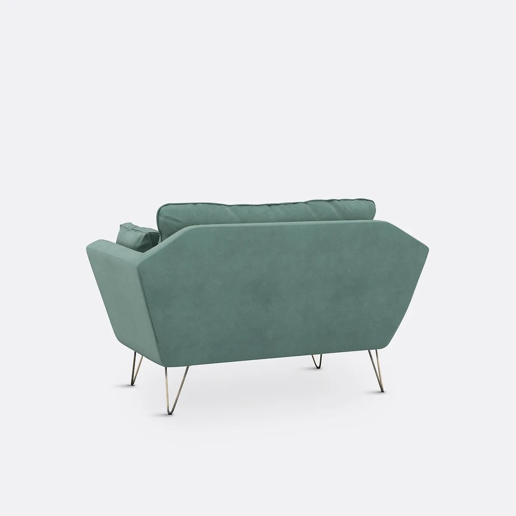 Fauteuil XL in fluweel Topim