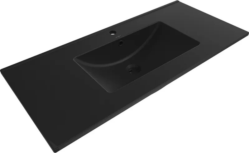 Mexen Atena inbouw wastafel 101 x 46 cm, zwarte mat - 25011070