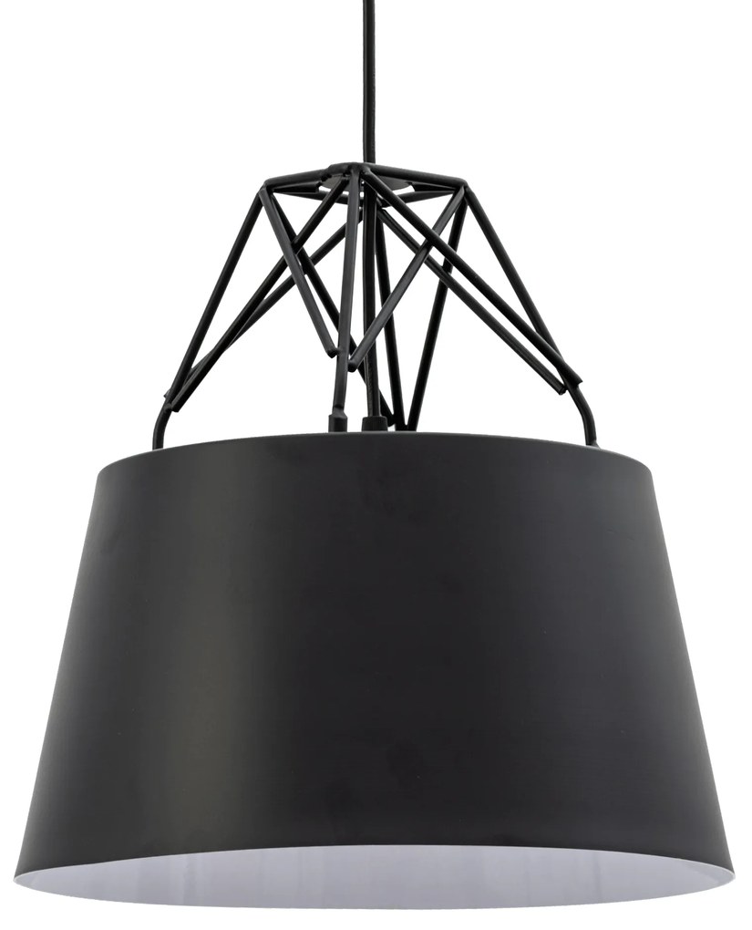 Hangende metalen zwarte plafondlamp APP422-1CP