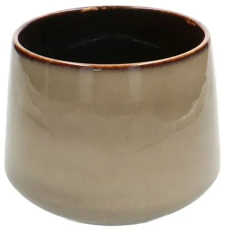 Bloempot'Juul', aardewerk, zand,Ø 17 cm