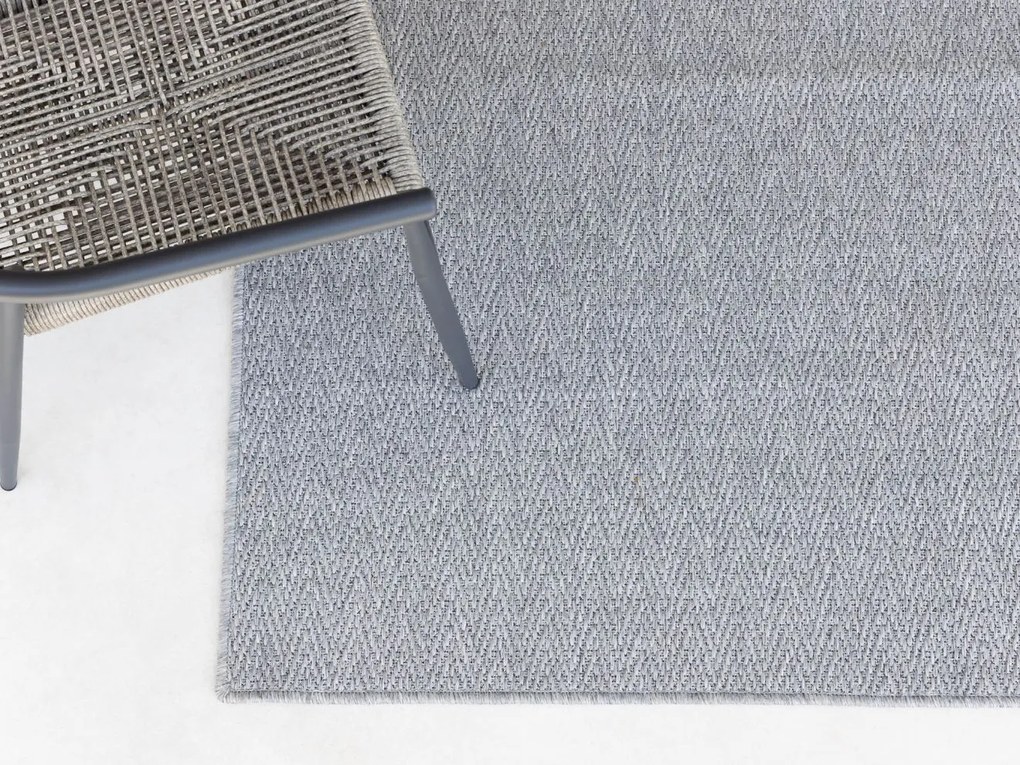 Buitenkleed | Rechthoekig | Kees Smit  Bolonia | Polyester/Polypropyleen | Grijs/Antraciet | 240x340cm | Kees Smit Tuinmeubelen