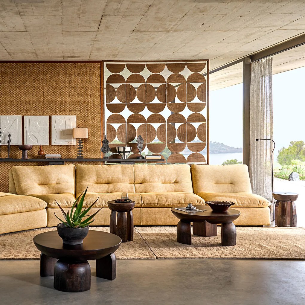 Modulaire loungestoel Gerecycled katoen, Giuliano