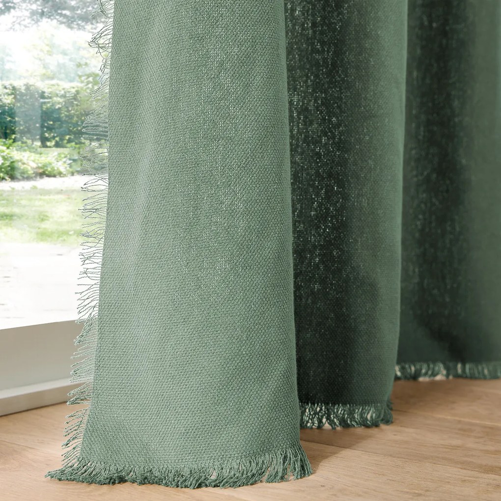 Katoen geweven gordijnpaneel Panama