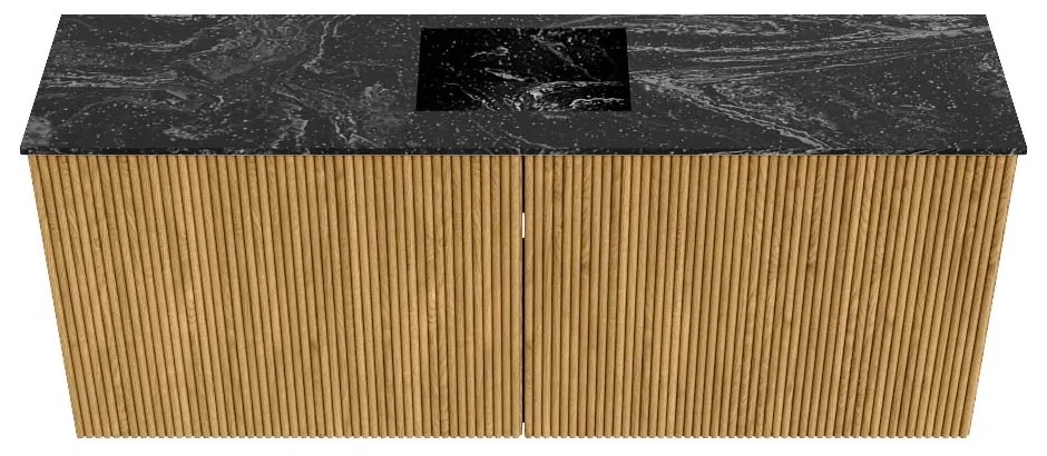 Mondiaz Joya DLux 100cm toiletmeubel oak met wastafel faye midden 1 kraangat lava