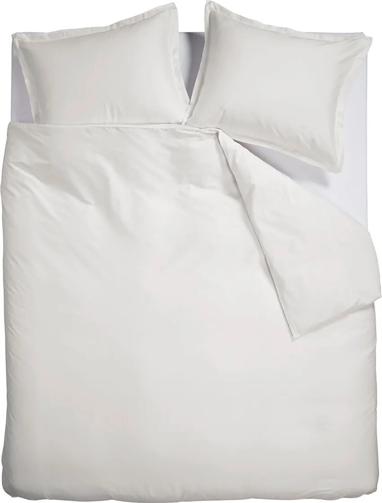 Ambiante Satin Uni Dekbedovertrek White – Bij Swiss Sense