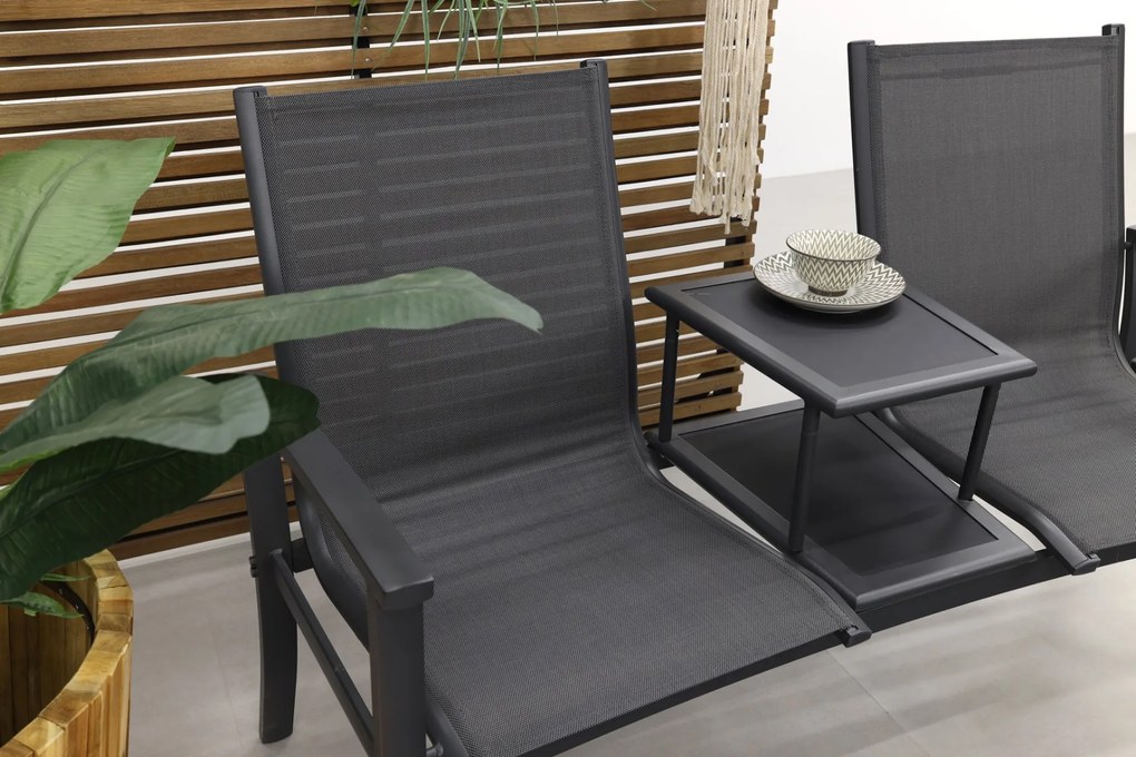 Tete-a-Tete aluminium tuinbank Felix - Antraciet