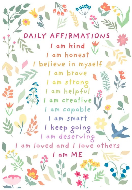 Ilustratie Daily Affirmations, Sarah Manovski