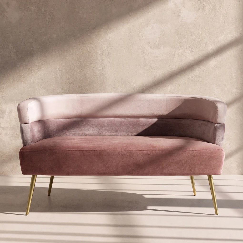 Kare Design Sandwich Roze Velvet Design Bankje