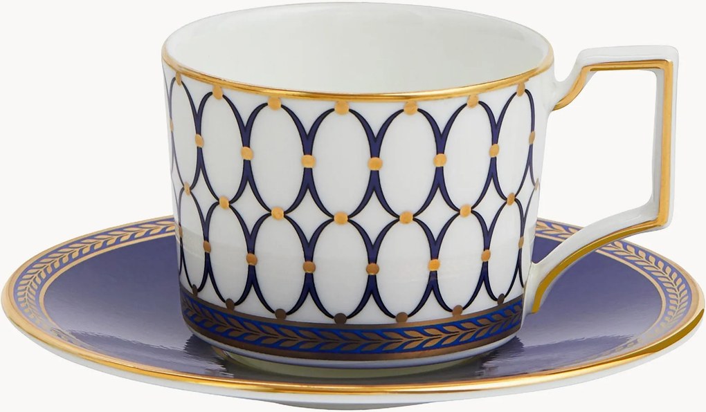 Koffiekopje & schoteltje Renaissance van beenderporselein