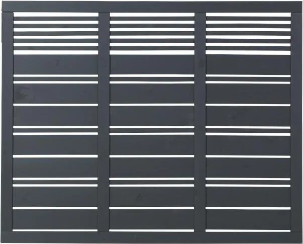 Schutting vuren - Silence louvre recht antraciet (176 x 140 cm)