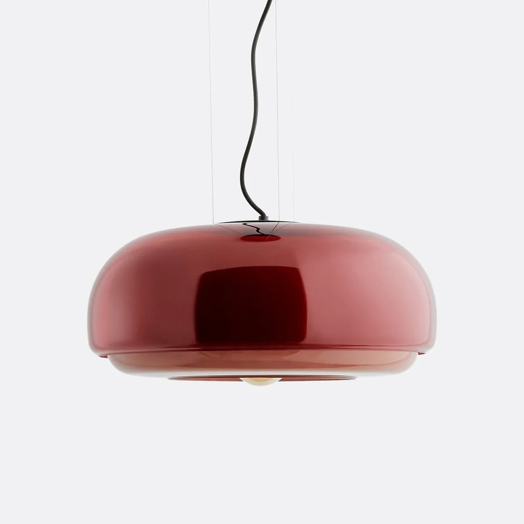 Hanglamp in gekleurd glas Ø45 cm, Kinoko