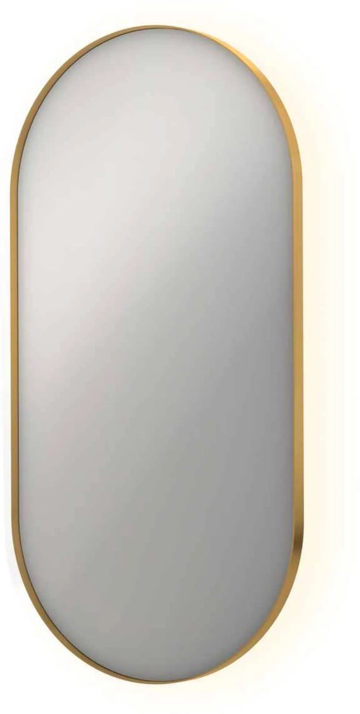 Ben Vita ovale spiegel met LED verlichting en anti-condens 60x120 cm Mat Goud