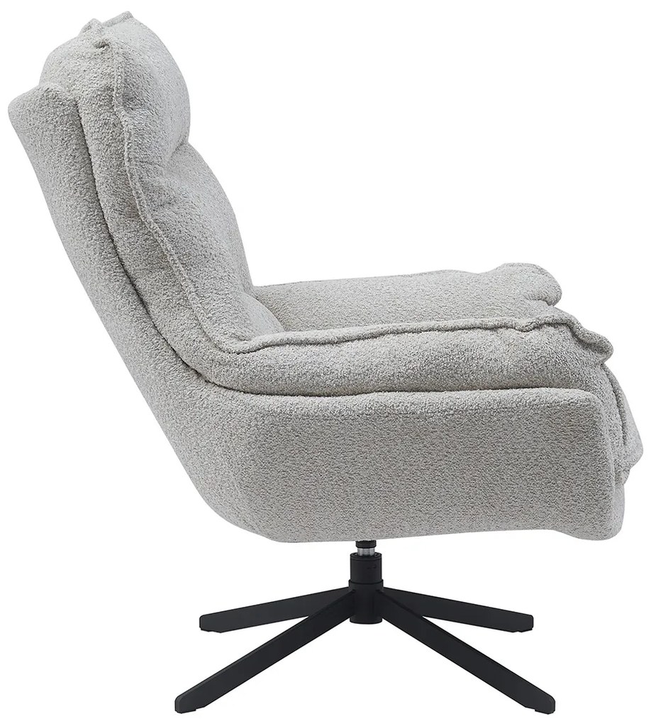 Starfurn Vera Fauteuil Creme Chenille Stof Draaibaar