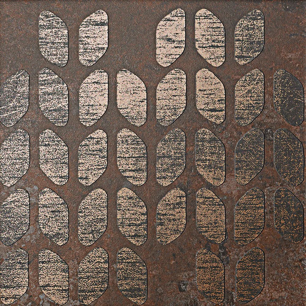 Valence Earth wandtegel 25x25cm decor ruggine gerectificeerd