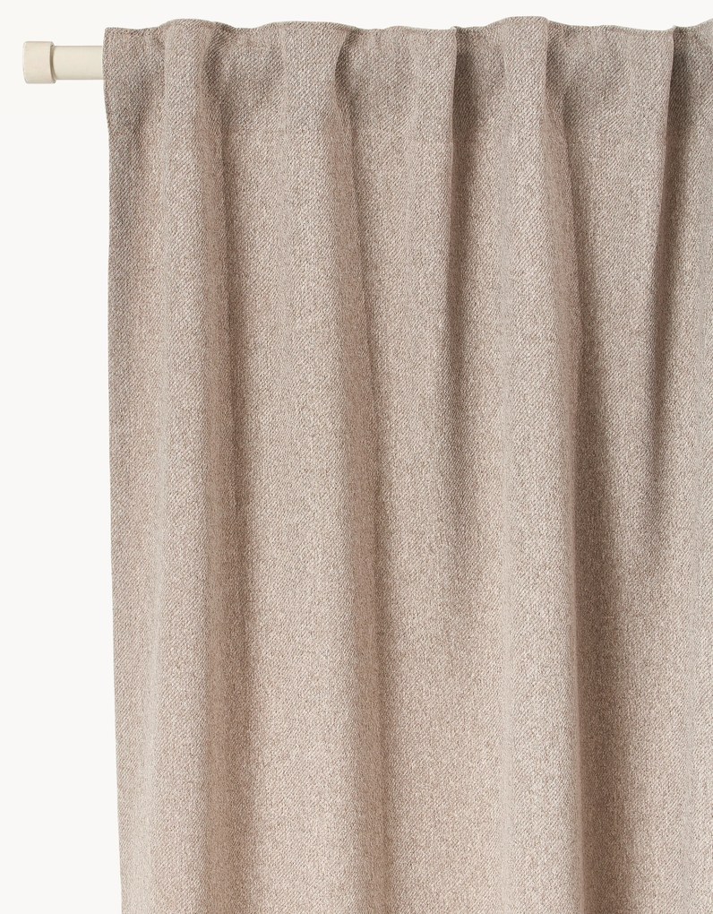 Ondoorzichtige multi-band gordijnen Joan, 2-delig, B 140 cm