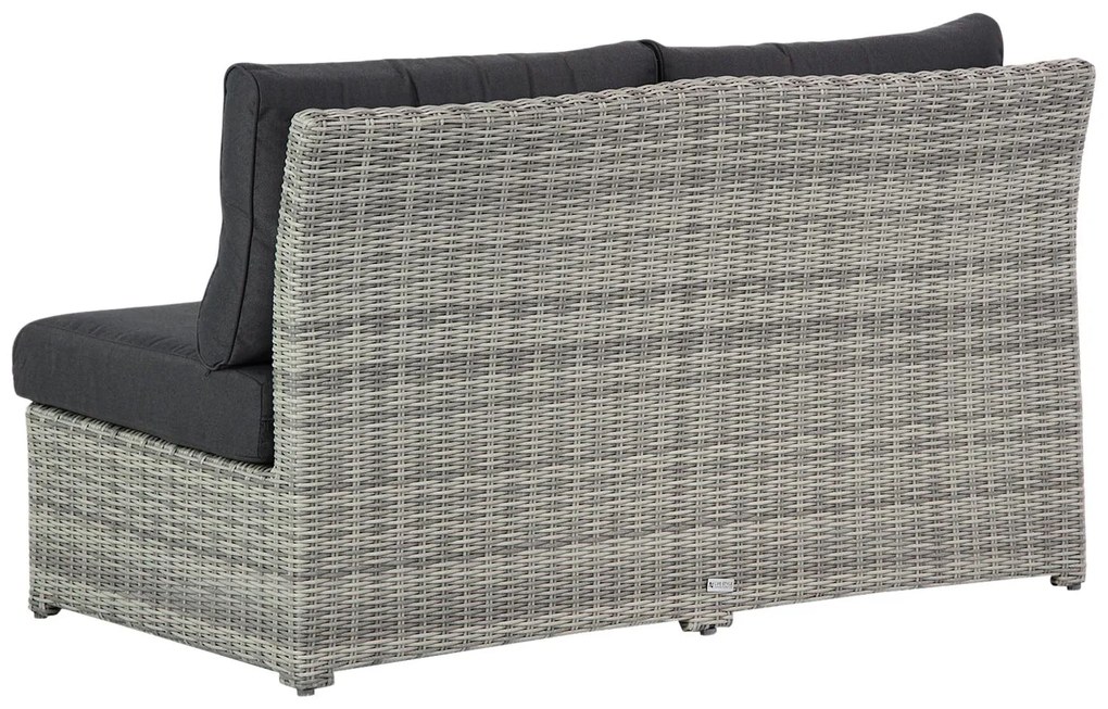 Hoek loungeset 5 personen Wicker Grijs  Garden Collections Giardino/Riviera