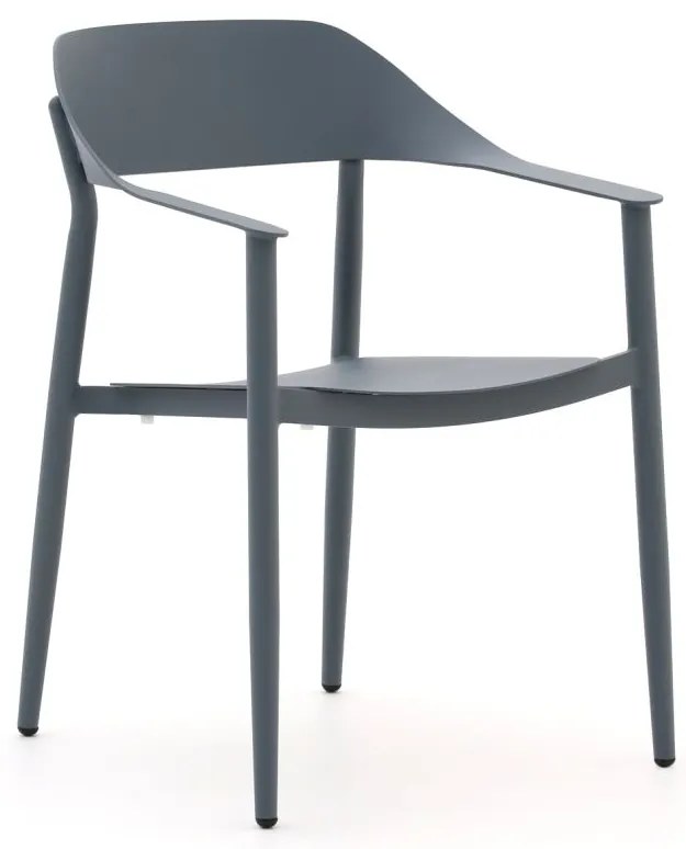 Dining tuinstoel | Bellagio  Valli | Aluminium | Blauw | Stapelbaar | Kees Smit Tuinmeubelen